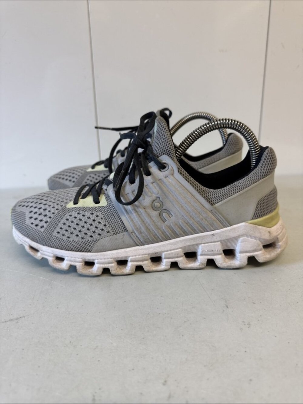 On Cloudswift Women’s Road Running Shoes Size 8.5 Alloy Glacier Gray Lace Up